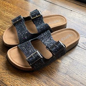NWOT glitter sandals